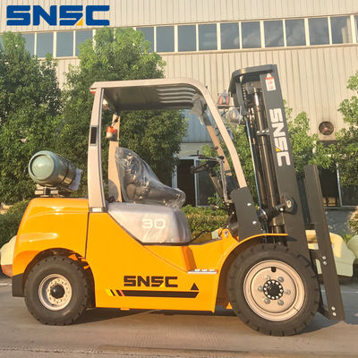 3m a 7m de alcance SNSC GPL Gas Forklift 3 toneladas GPL contrapeso