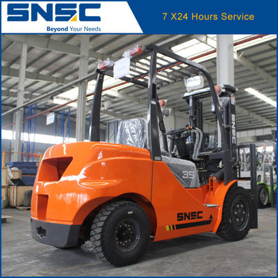 3.5T Pequena empilhadeira diesel Motor diesel laranja empilhadeira japonesa Motor Isuzu