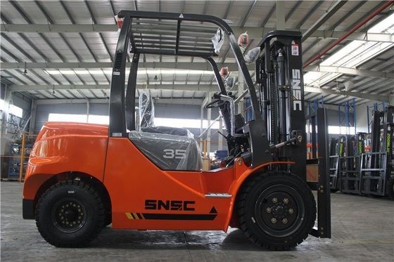 3.5T Pequena empilhadeira diesel Motor diesel laranja empilhadeira japonesa Motor Isuzu