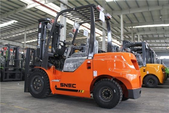 3.5T Pequena empilhadeira diesel Motor diesel laranja empilhadeira japonesa Motor Isuzu