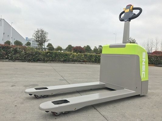 Carrinho de paletes elétrico de 1,5 toneladas, com bateria de lítio, verde