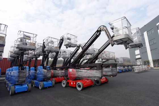 21m Telescoping Boom Lift 100kg-1500kg Capacidade Boom Articulating Lift