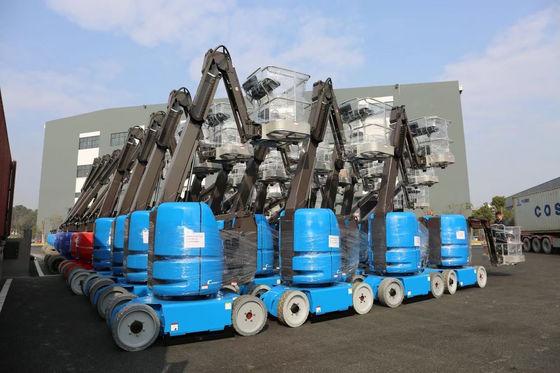 21m Telescoping Boom Lift 100kg-1500kg Capacidade Boom Articulating Lift