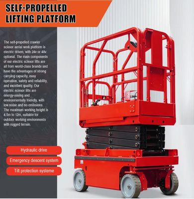 Plataforma de trabalho de elevação de tesoura OEM 1T - 5T Load Electric Scissor Platform