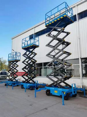 12m 14m 16m Plataforma de trabalho de tesoura hidráulica