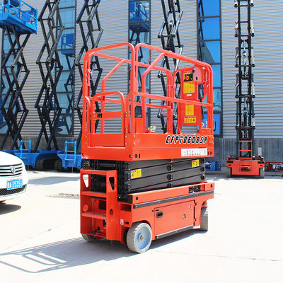 300 kg de elevador de tesoura elétrico autopropulsado OEM plataforma móvel de elevação de tesoura